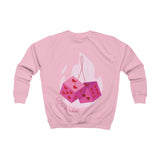 PERSONALISIERBARES Kids Premium Sweatshirt Heart Dice