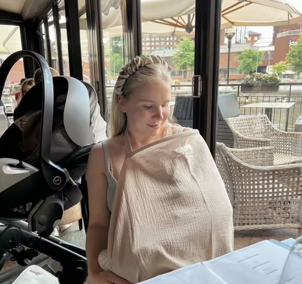 🤱 Mama's Moment Stillschal - Multifunktionaler Musselin-Stillschutz 💕