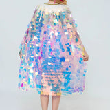 Glitzerzauber Pailletten-Umhang – Prinzessinnen-Kostüm für Kinder