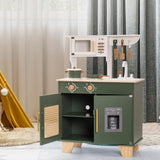 Spielküche Vintage Green – Montessori Holz-Spielküche (3+ Jahre)