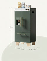 Kühlschrank Vintage Green – Montessori Holz-Spielküche (3+ Jahre)