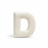 Rainbow Letters Premium Buchstabenkissen Off-White 40cm – 3D Samt
