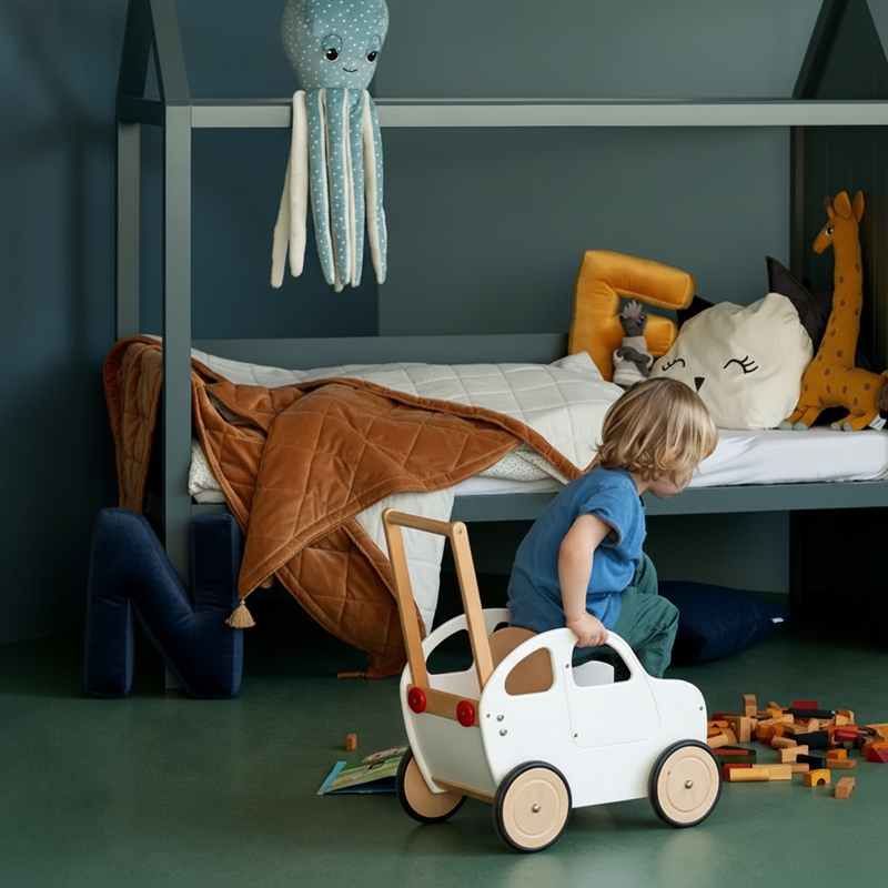 Dark Blue N Letter Nursery