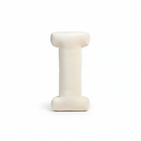 Rainbow Letters Premium Buchstabenkissen Off-White 40cm – 3D Samt