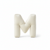 Rainbow Letters Premium Buchstabenkissen Off-White 40cm – 3D Samt