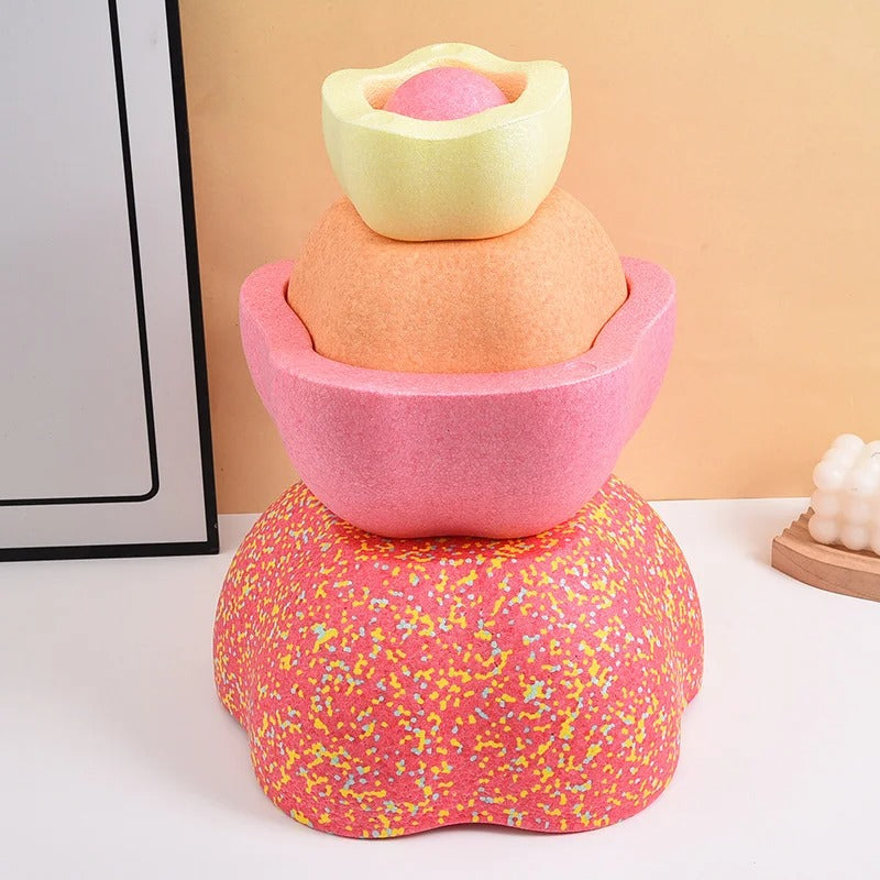 Balance RainBowls 5er Set – Montessori Stapelspielzeug