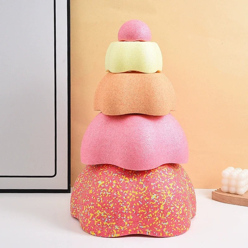 Balance RainBowls 5er Set – Montessori Stapelspielzeug